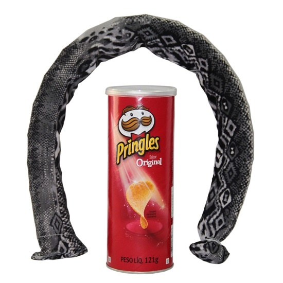 Lata / Pote de Batatas que Pula Cobra - Pegadinhas Divertida