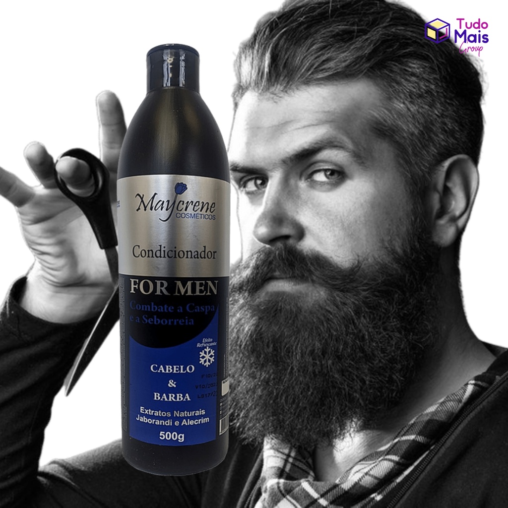 Condicionador de Homem Cabelo e Barba For Men 500ml Maycrene
