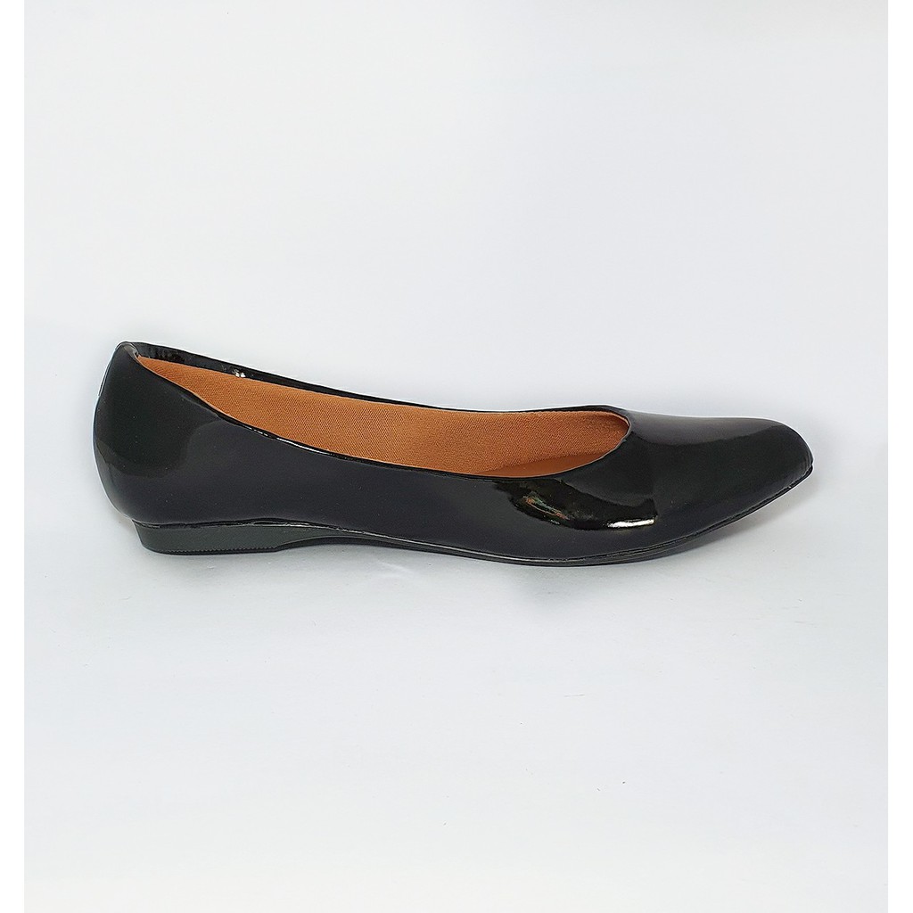 sapatilha feminina verniz estilo clássico moda casual dia a dia bico fino.