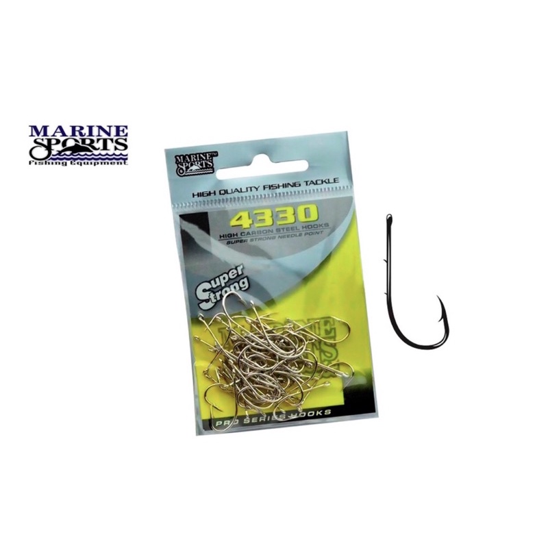 Anzol Marine Sports 4330 Super Strong Cartela do 16 ao 7/0
