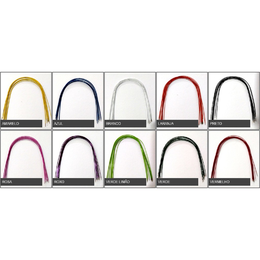 Fio Colorido Aparelho Ortodôntico Original 1 Unidade PROMOÇÃO Top