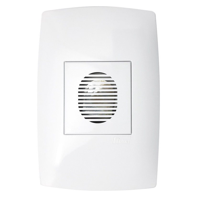 Campainha Cigarra Bivolt 4x2 Conjunto Com Placa - Blux Home