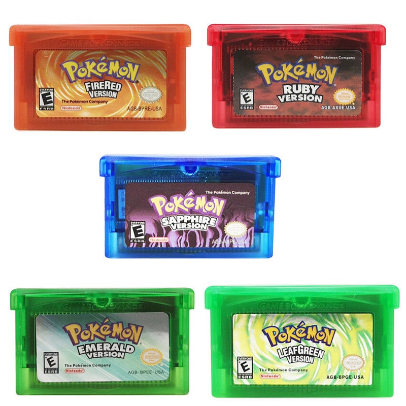 Cartucho Gameboy Card Fan Advance Para Pokemon Ndsl / Gbc / Gbm / Gba / Sp Presente 5