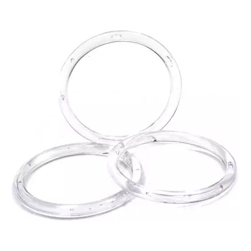 (P) 40 ARGOLAS De Acrílico Base Porta Guardanapos Redonda para Artesanatos