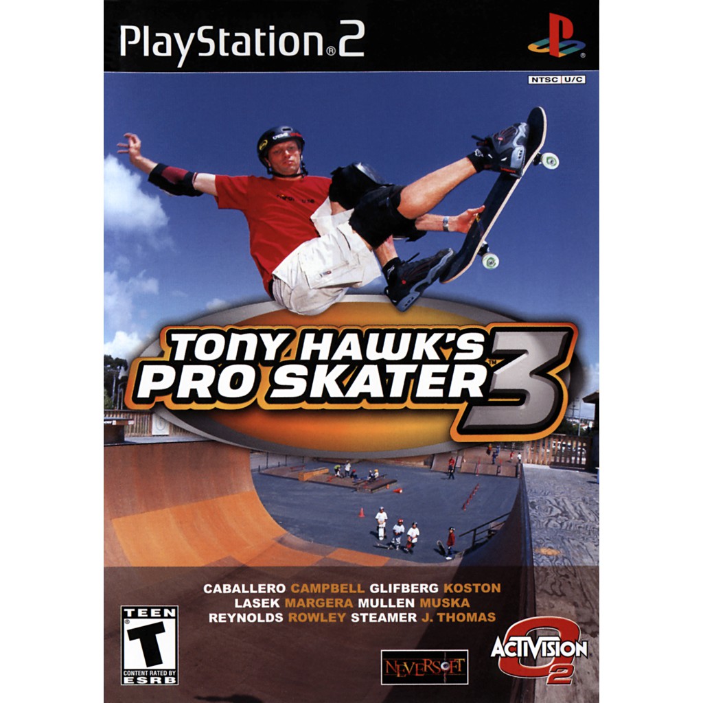 Tony Hawks Pro Skater 3  jogo playstation ps2
