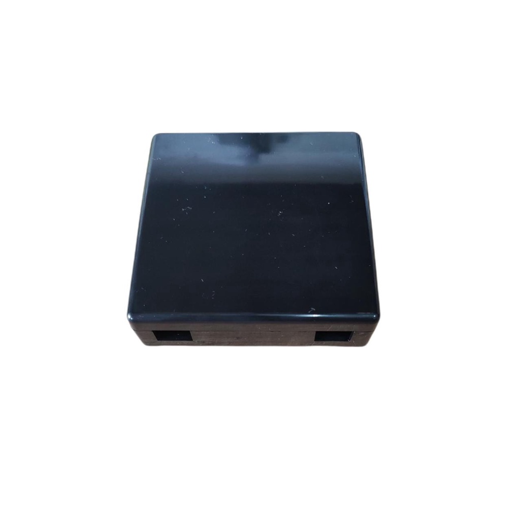 Caixa Terminação Fibra Óptica Roseta Pto 2p- Preta- Kit 10un