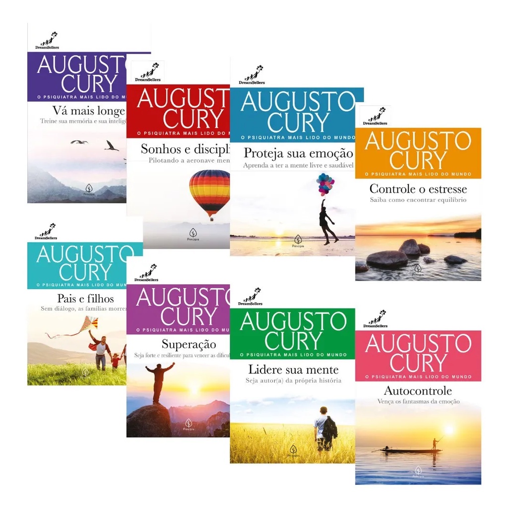 Kit C/8 Livros - Augusto Cury - Coleção Completa