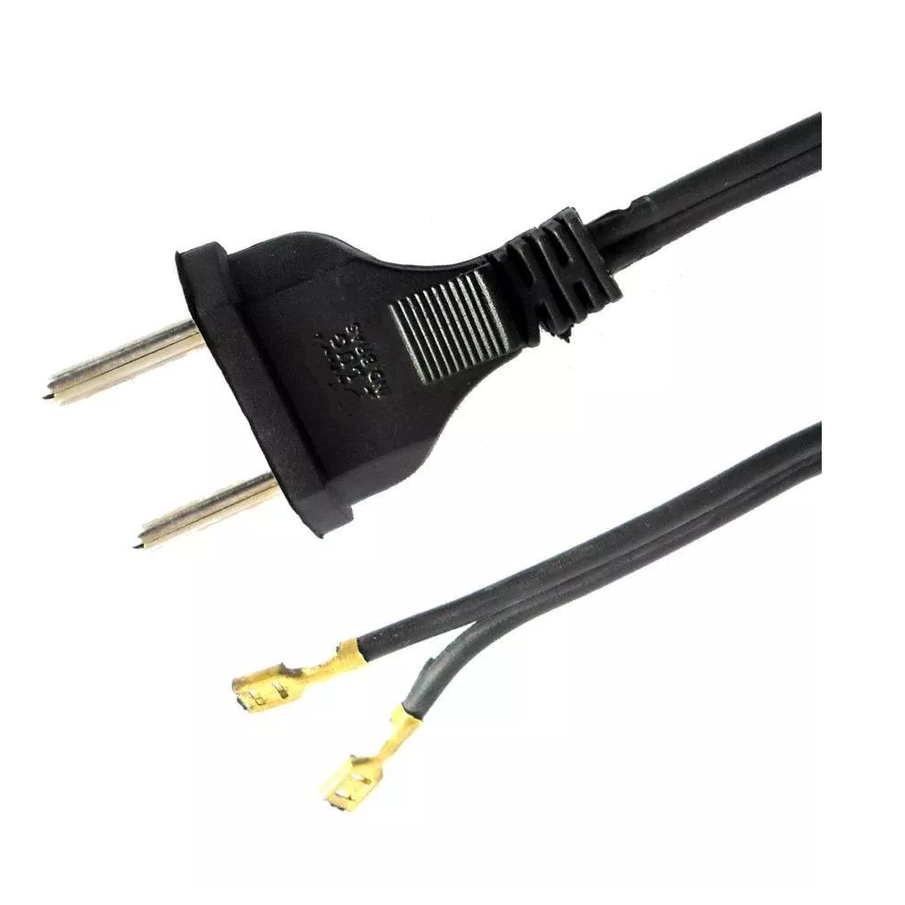 Cabo Para Ferro De Passar Roupas 1,80mts 105° Preto