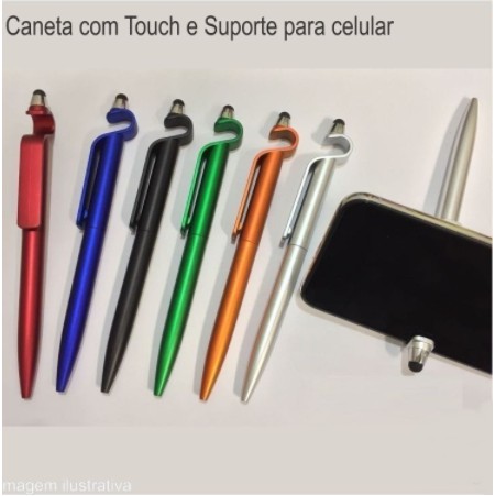 Caneta Touch Universal C/ Suporte P/ Celular