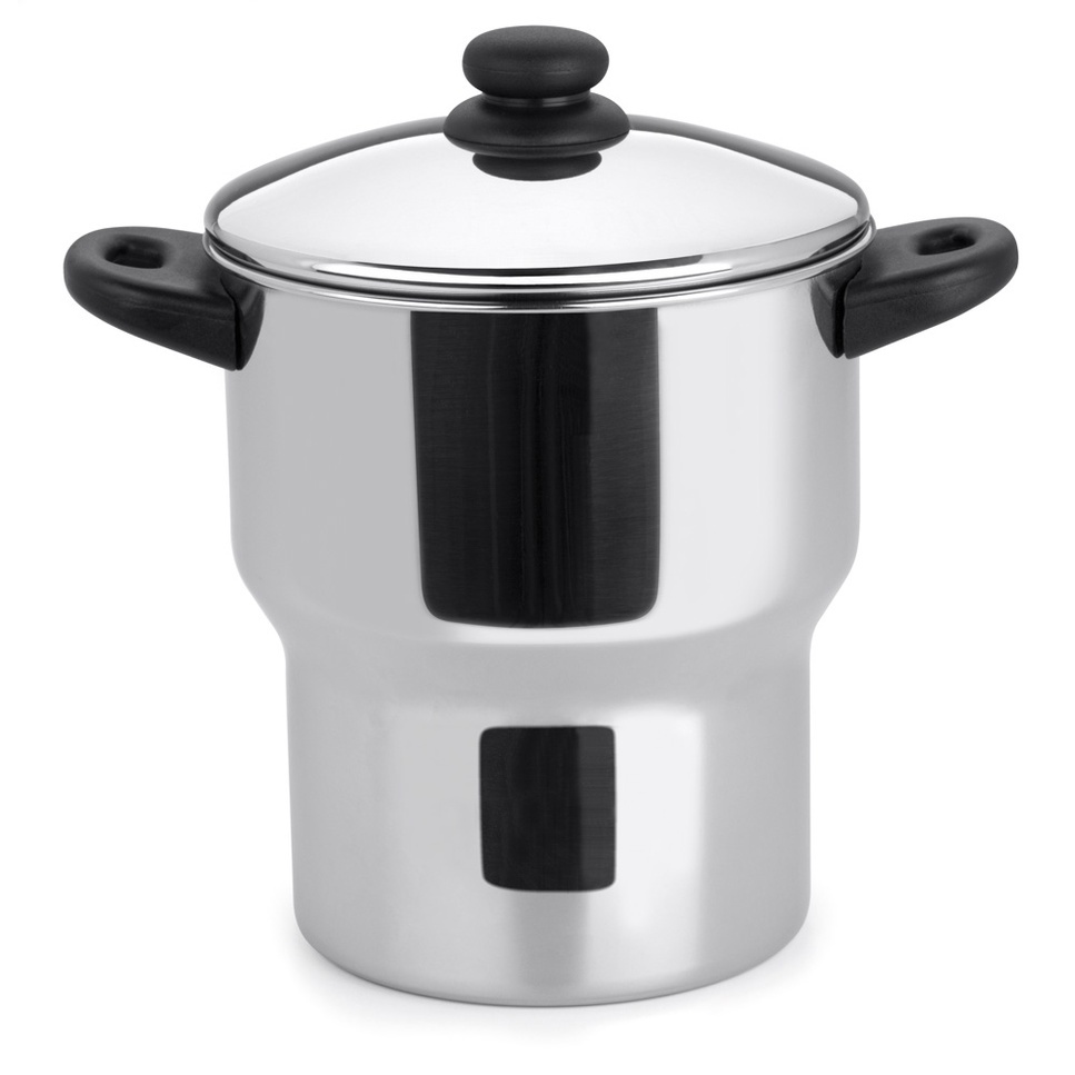 Panela Para Fazer Cuscuz Cuscuzeira Aço Inox 3 Litros Forma