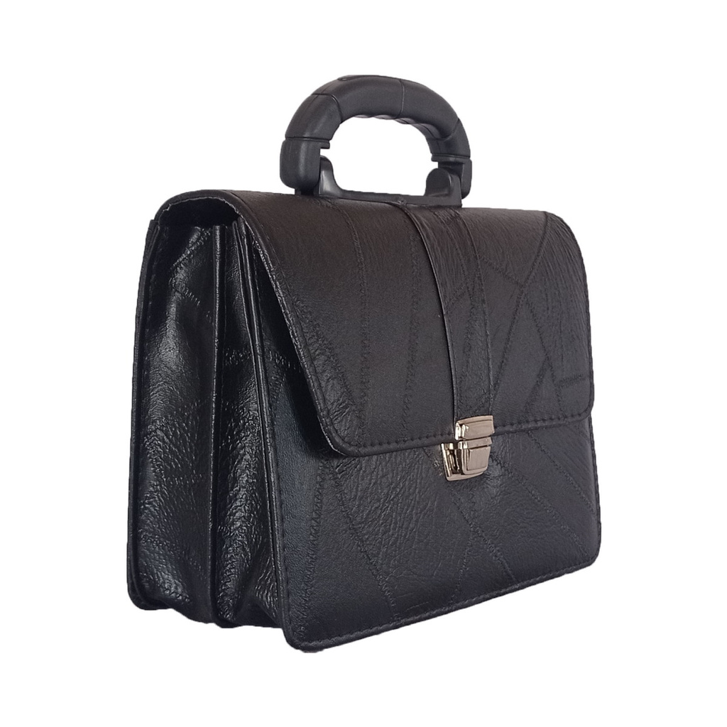 Pasta Executiva Dupla Costurado Preto AP Para Bíblia e Hinário R1680
