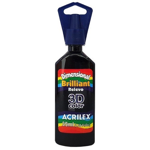 Tinta Dimensional Relevo 3D Brilliant 35ml Acrilex