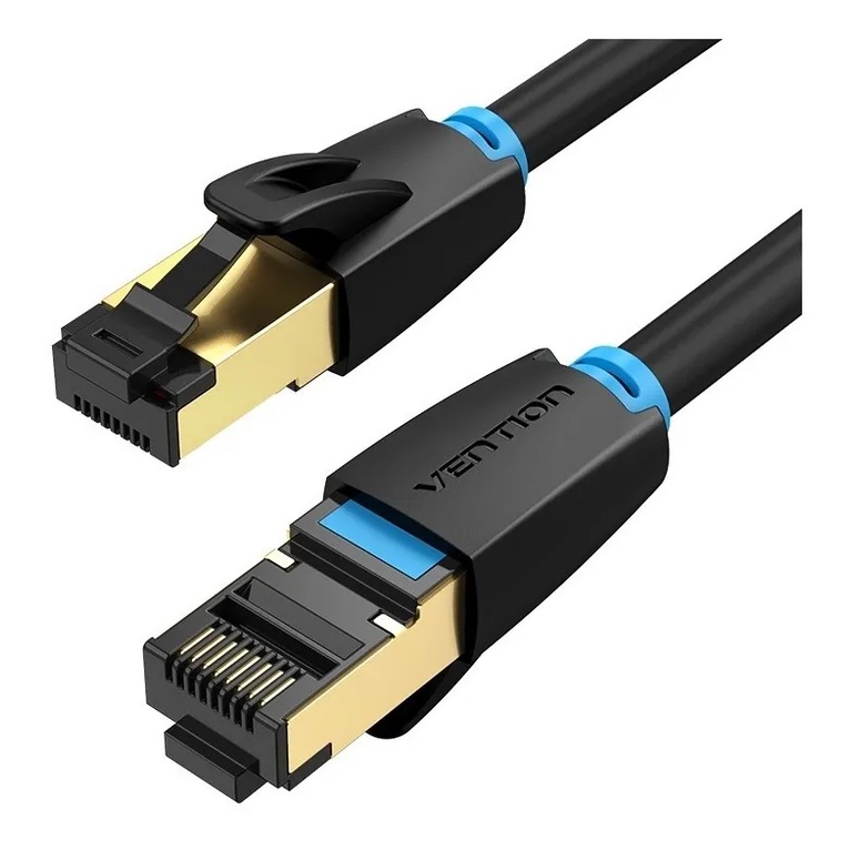 Cabo de Rede Vention Rj45 Cat8 40gbps 2000mhz 50cm 0,5m 0,5m 1m 1 Metro 2m 2 Metros 3m 3 Metros 5m 5 Metros 10m 10 Metro