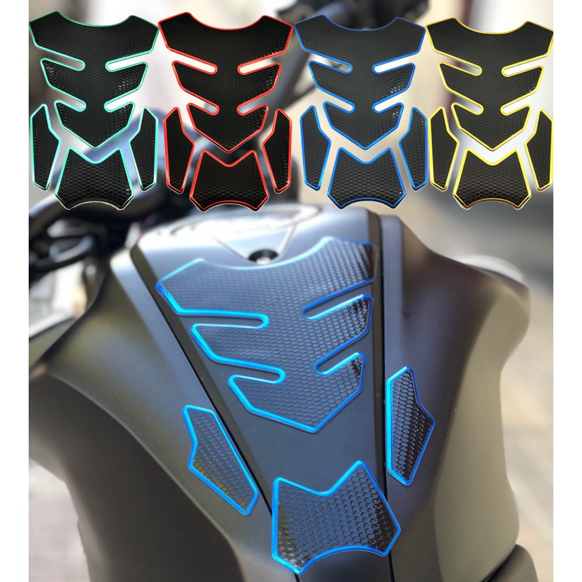 3D Fibra De Carbono Motocicleta Tanque Combustível Almofada Protetor Adesivo Decalque Moto Adesivos Óleo Decoração Do Ca