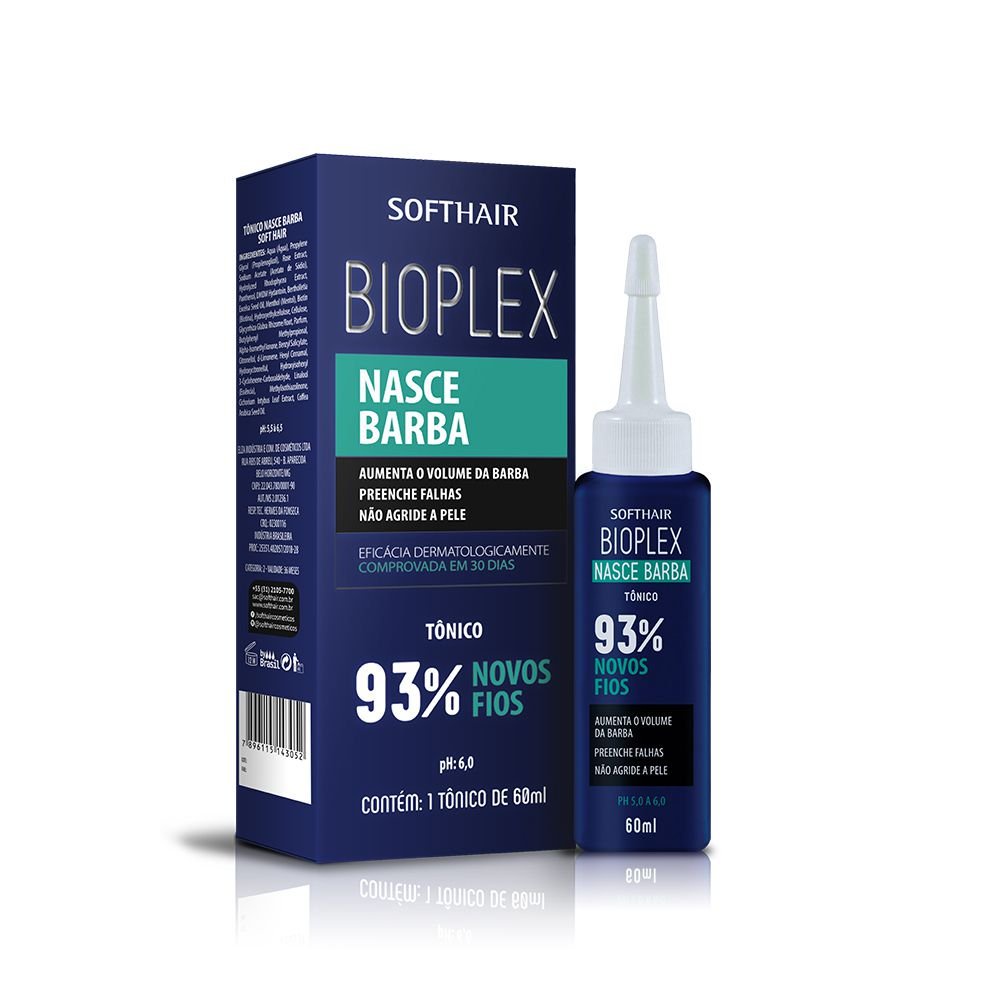 Tônico Nasce Barba Bioplex - Preenchimento da Barba Soft Hair