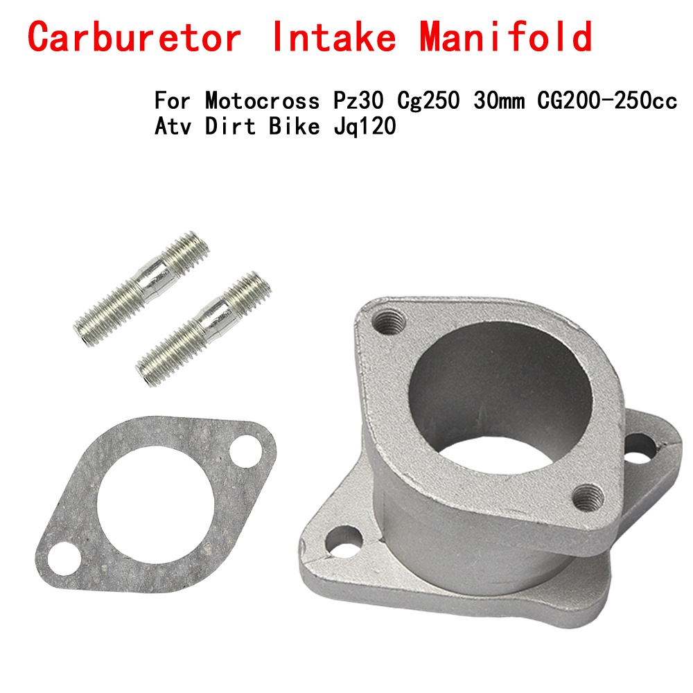 Coletor Admissão Carburador Pz30 Cg250 30mm  Cg 200-250cc Atv Dirt Bike Jq120