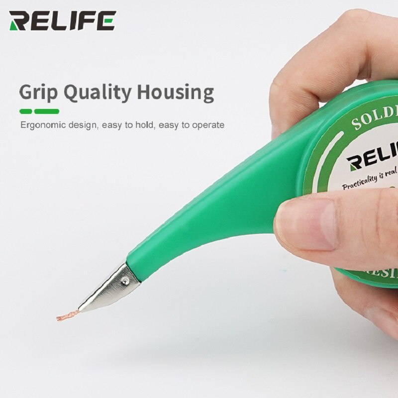 Relife Rl-1520 Rl-3520 Bico Anti-Queimadura De Solda Wick Desolder Precisão Fio Removedor De Faixa De Estanho Pcb 1.5-3.5mm Largura