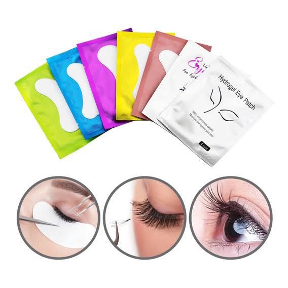 50 Pares Protetor Pálpebra Alongamento Cílios Patch Pad Gel