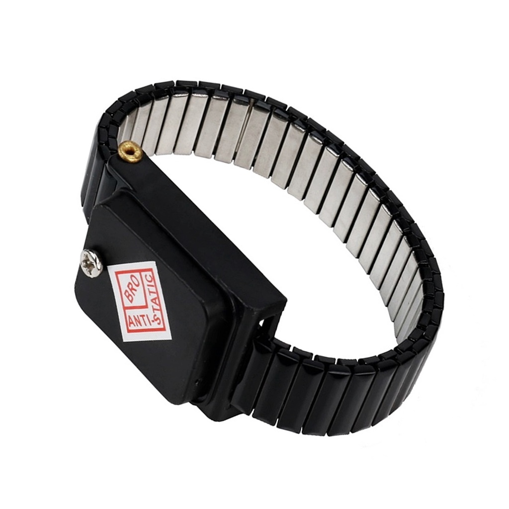 Pulseira Antiestatica Metal Bro Preta 02854