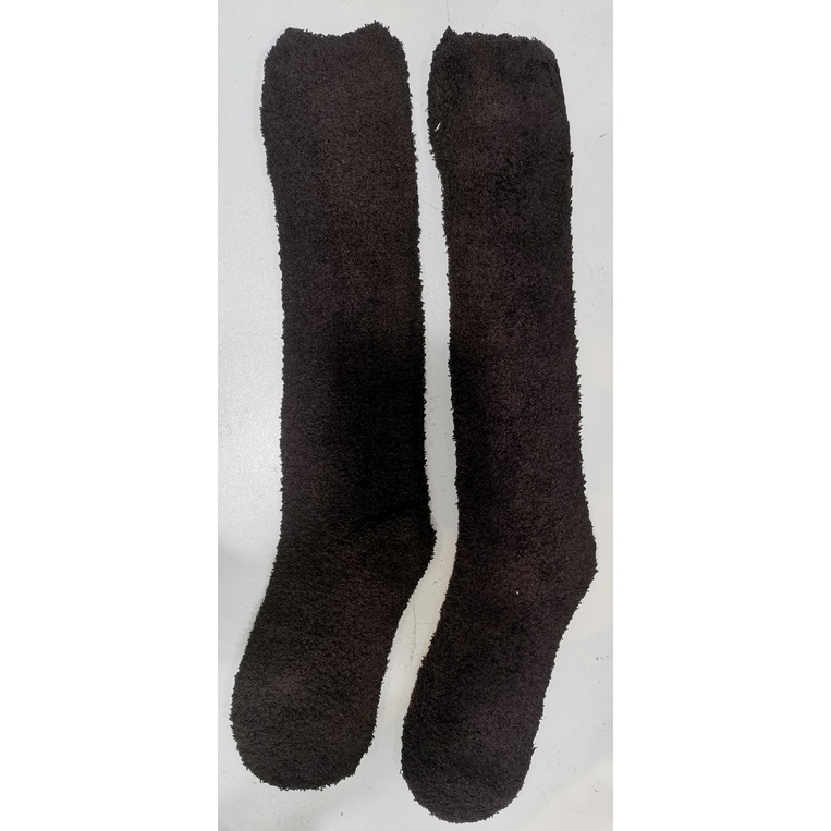 Meia Pelúcia Masculino Quente Inverno 3/4 Adulto Grande Lisa