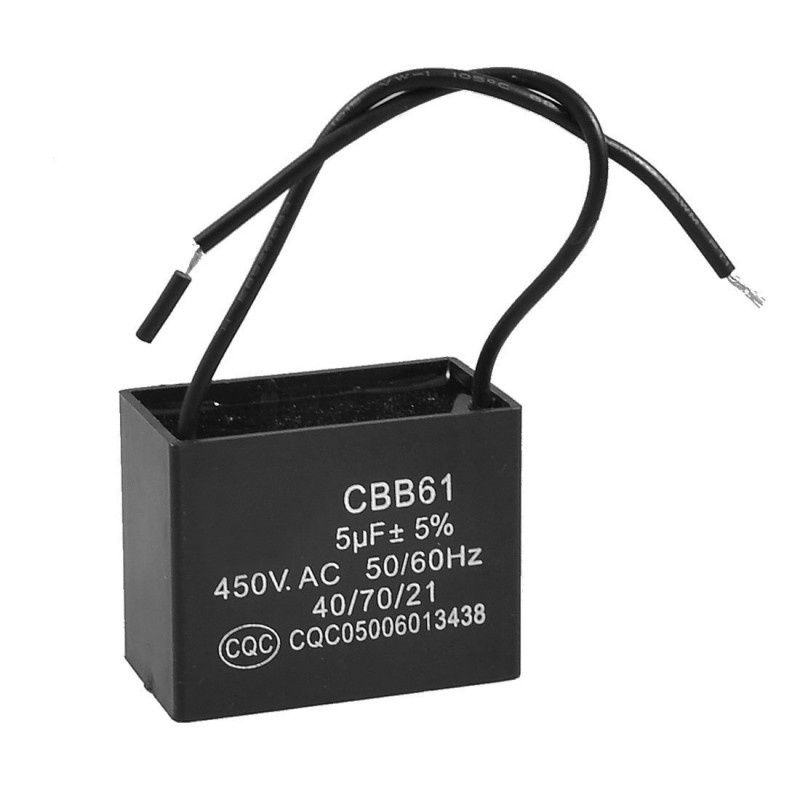 CAPACITOR POLIPROPILENO CBB61 50/60HZ 250V.AC OU 450V.AC