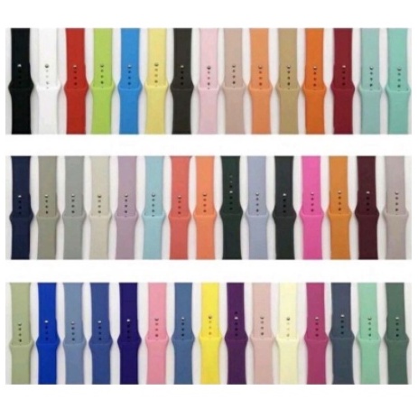 Pulseira de silicone para Smartwatch 44mm 40mm 38mm 42mm smartwatch pulseira iwatch 6 se 5 4 3 2