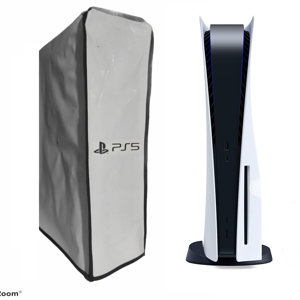 Capa PS5 Case Antipoeira Vertical Branca Impermeavel Slim FAT