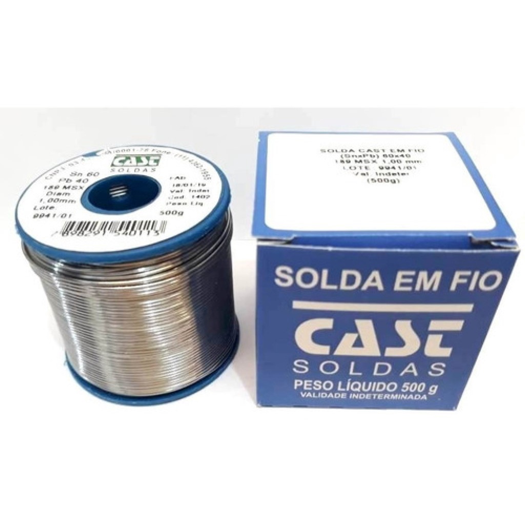 Rolo de Solda Estanho Carretel M15 azul Cast 500G