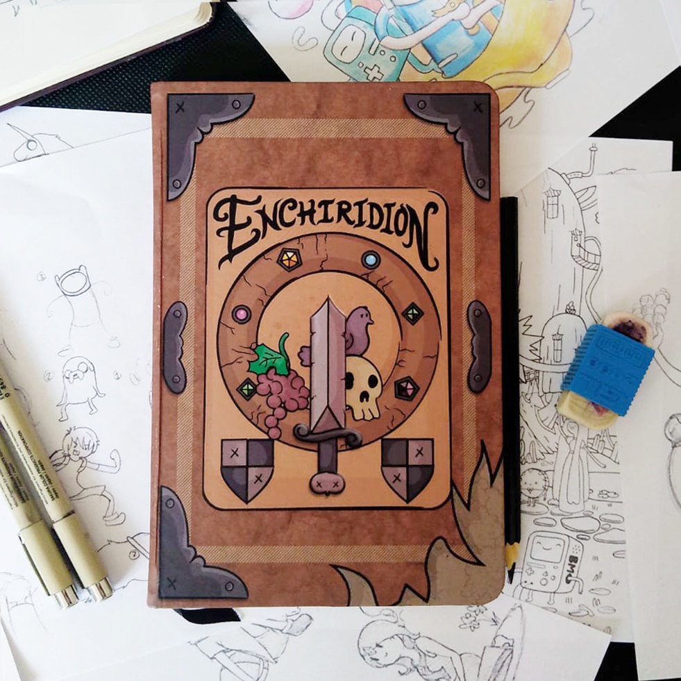Caderno sketchbook  ou anotações  21x14cm HORA DE AVENTURA