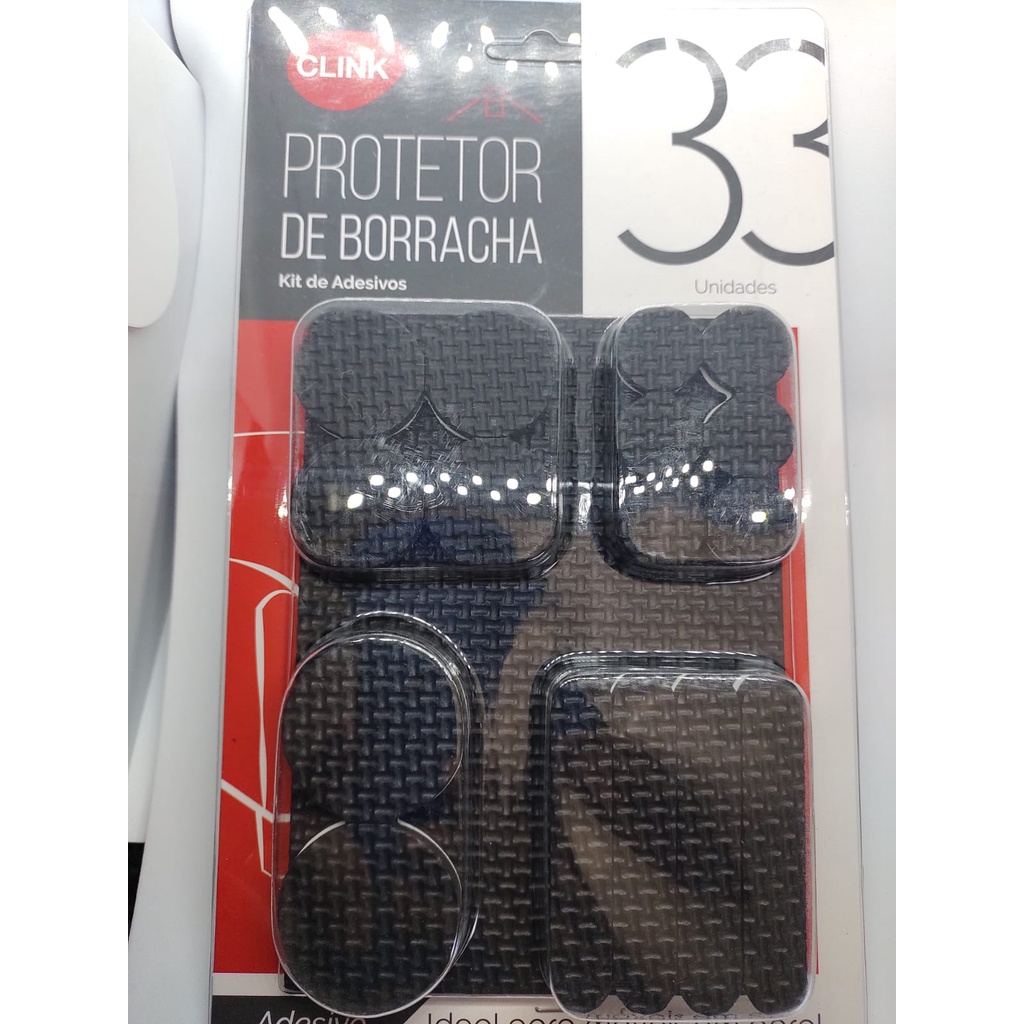Super Kit de Protetor de Borracha Adesivo, vários formatos 33 unidades com formas diversas