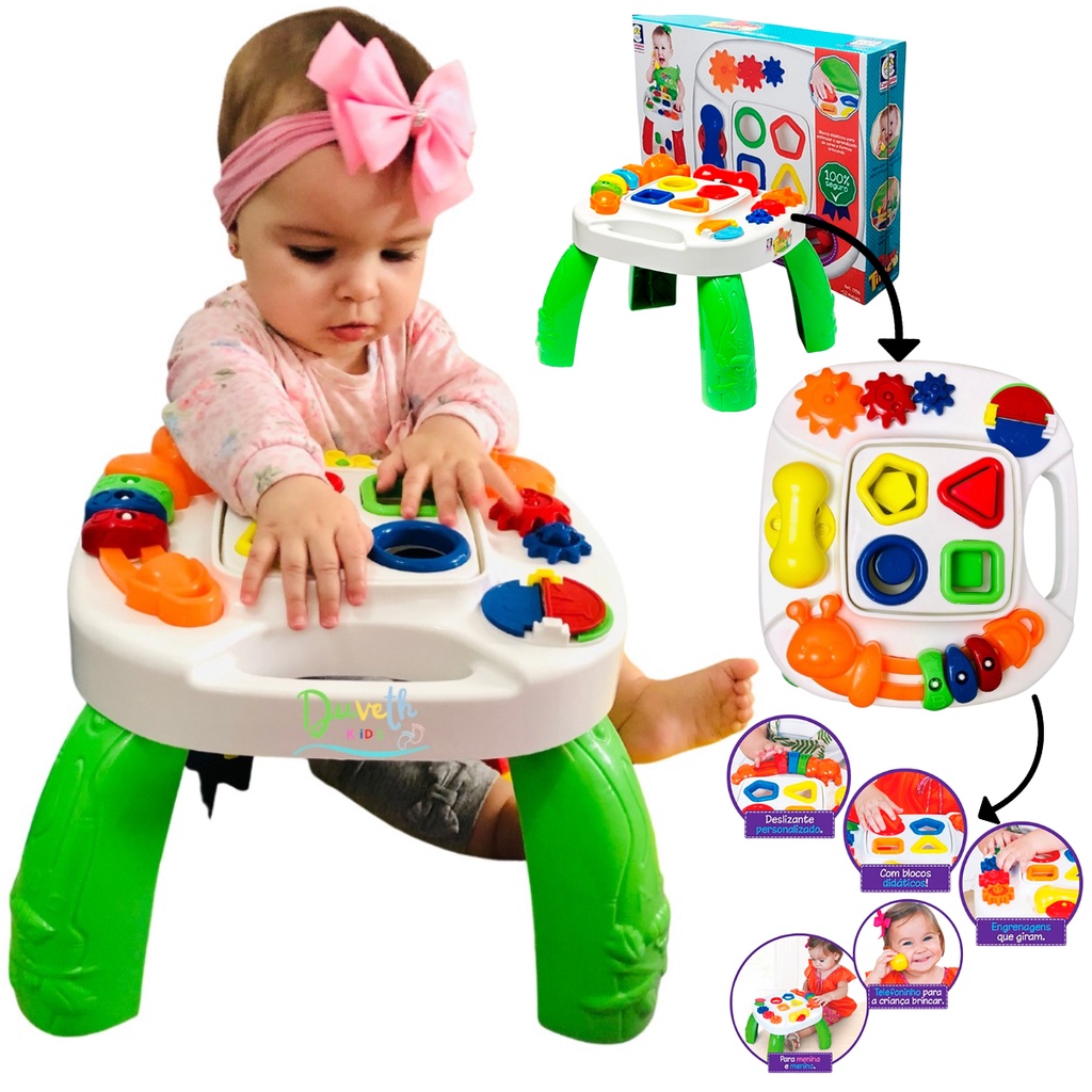 Mesa Divertida Didatica Play Time Cotiplas educacional Ref 1996