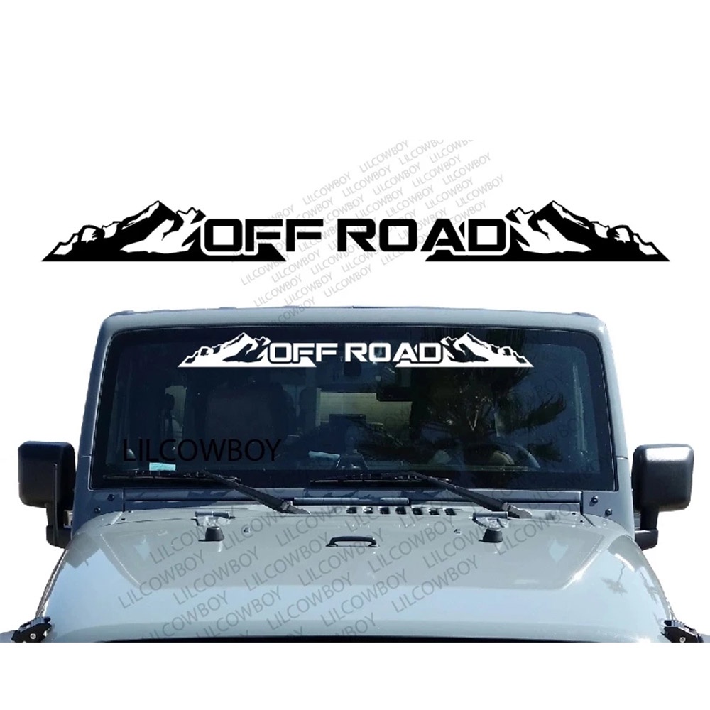 Para Fora Da Estrada Adesivos-Pára-Brisa Banner Decalque Do Carro Janela Traseira Adesivo De Vinil Se Encaixa Jeep 4x4 L