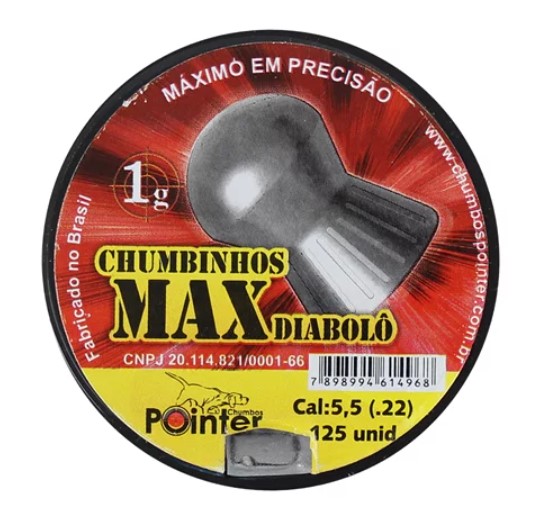 Pointer Max 5,5mm Diabolo 125 unidades