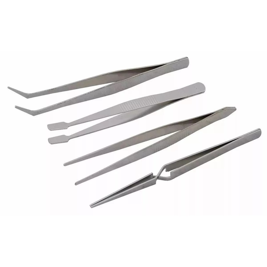 KIT COM 4 PINÇAS PROFISSIONAL PARA ELETRÔNICOS