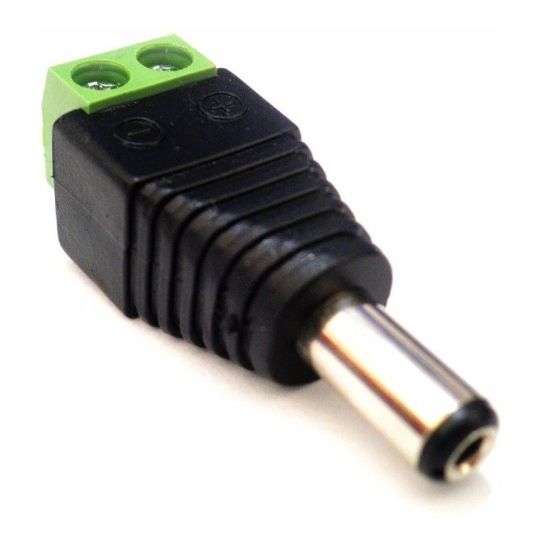 Kit 10 Conector P4 Macho Com Borne Cftv - Fita Led Fonte