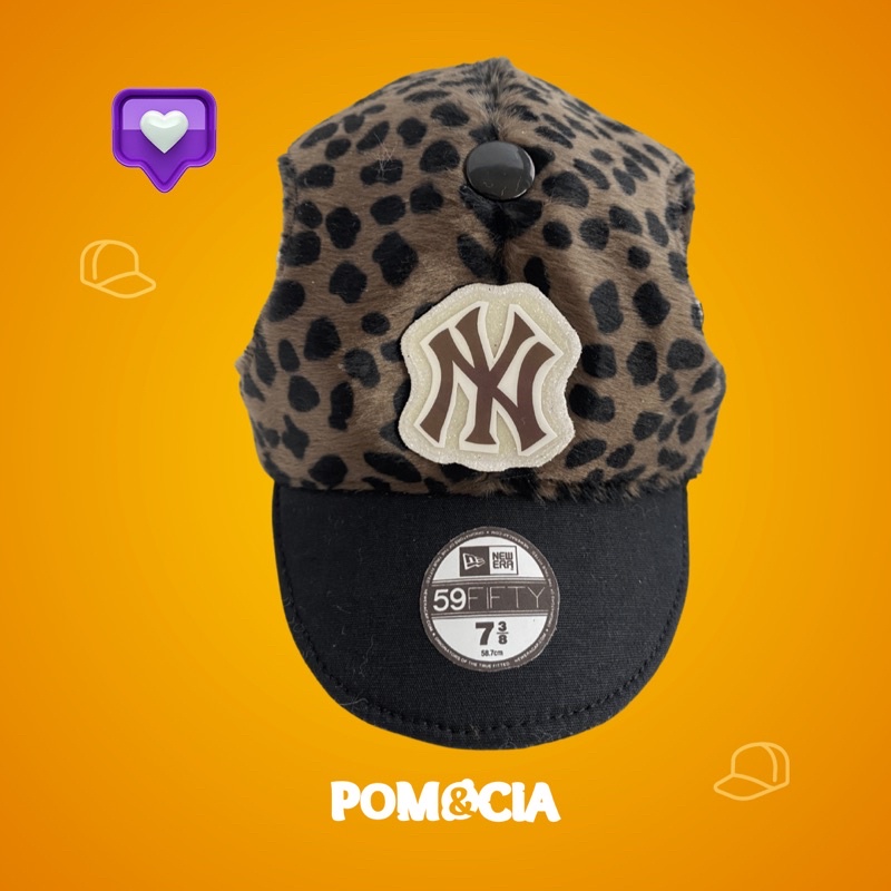 Boné Pet NY Animal Print Black