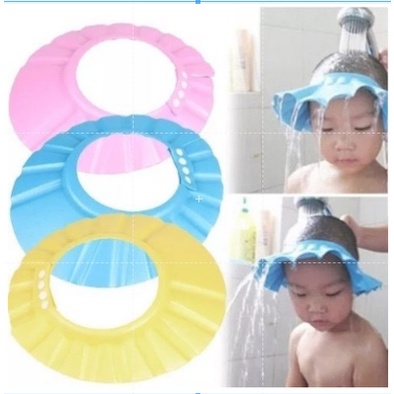 Chapéu de Banho Infantil Protetor De Banho Lava Cabeça Bebês Crianças (SA1207)