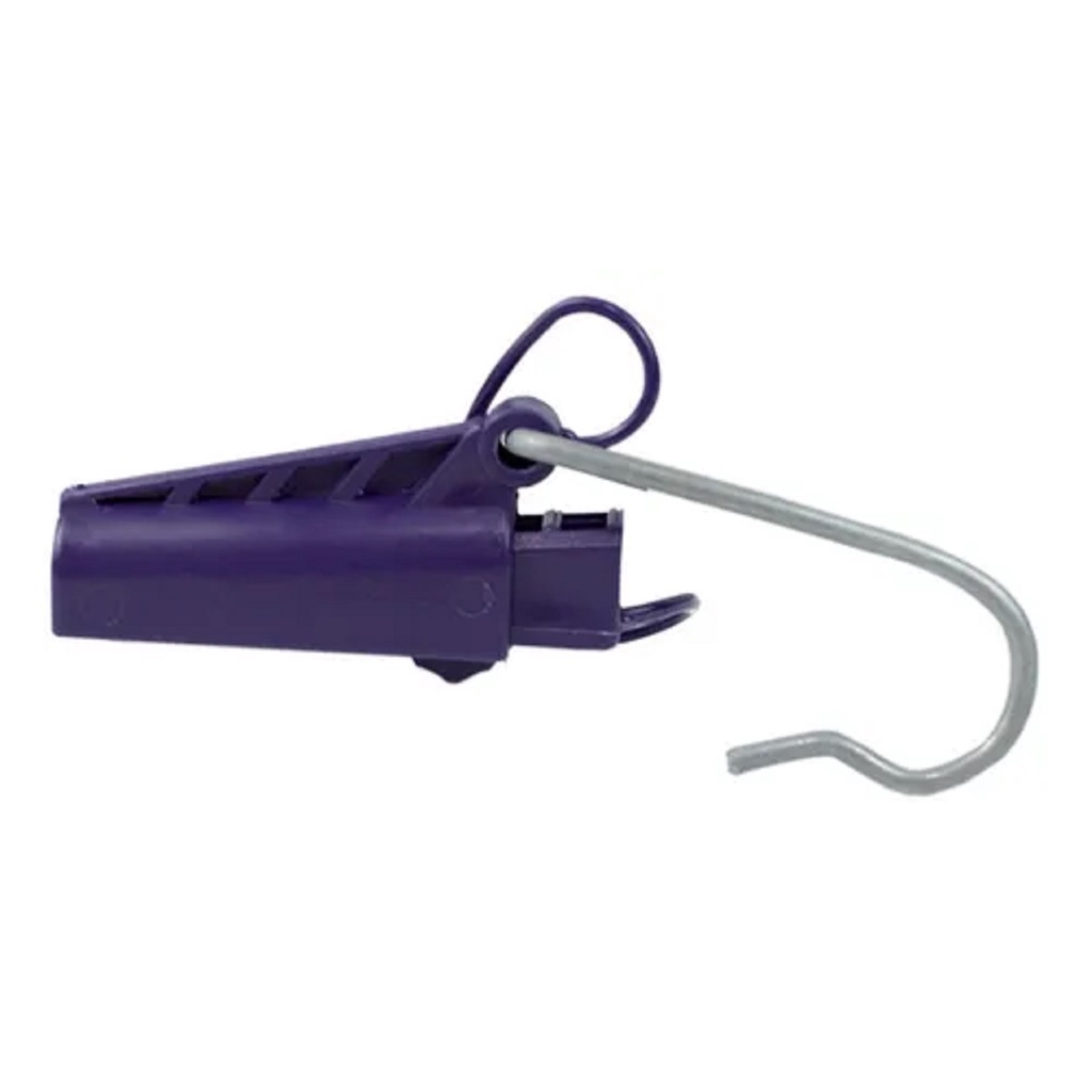 ESTICADOR PARA CABO DROP GANCHO LONGO (ROXO)- KIT 100UN