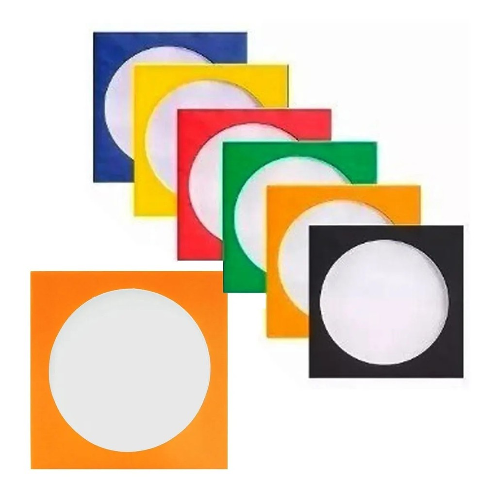 100 Envelopes Para Cd / Dvd Colorido