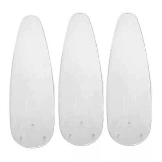 Pás Ventilador Teto Ventisol Wind 37cm Kit 3 Pás Transparente