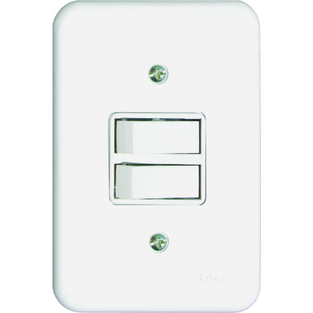 Interruptor 2 Teclas Simples Linha Pollar Radial 1901.003