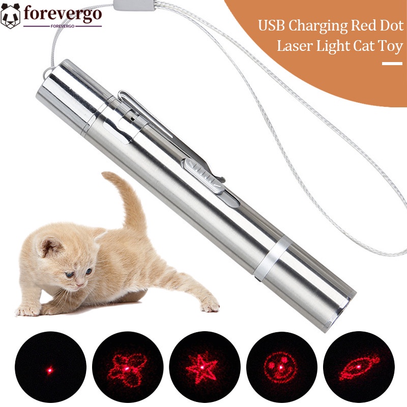 3 Em 1 Brinquedo/Gato Engraçado Interativo Recarregável Usb Ponto Vermelho Claro Laser/Caneta Chaser
