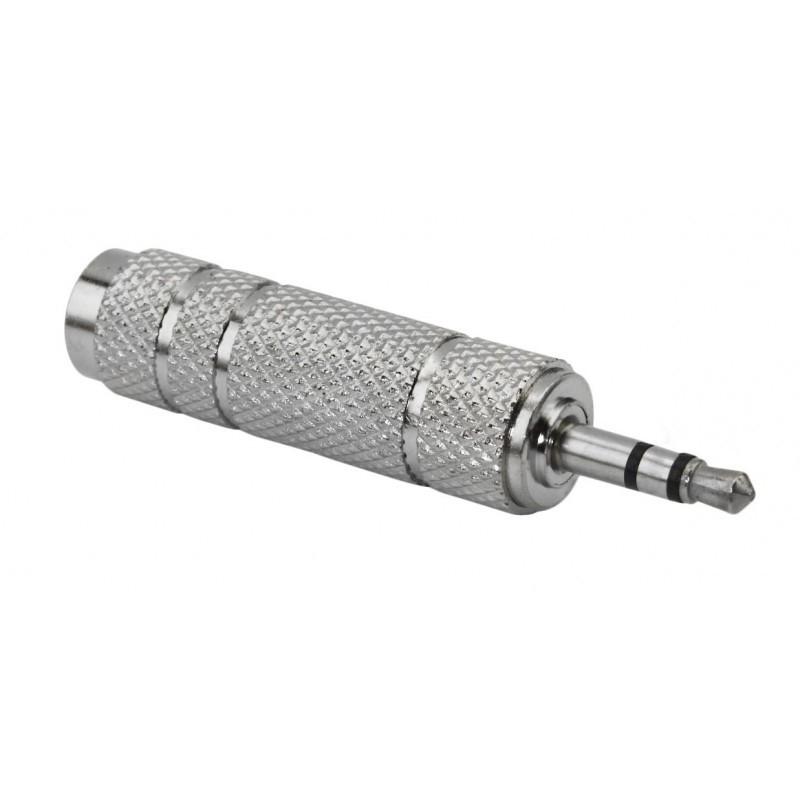 Plug Adaptador P10 Femea X P2 Macho Estereo Metal Blindado