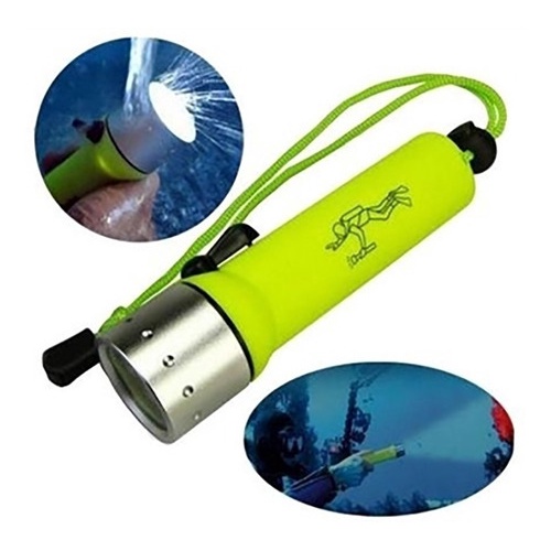 Lanterna P/ Mergulho Prova DAgua Equipamento Durável Resistente Scuba Diving - KA-L1330