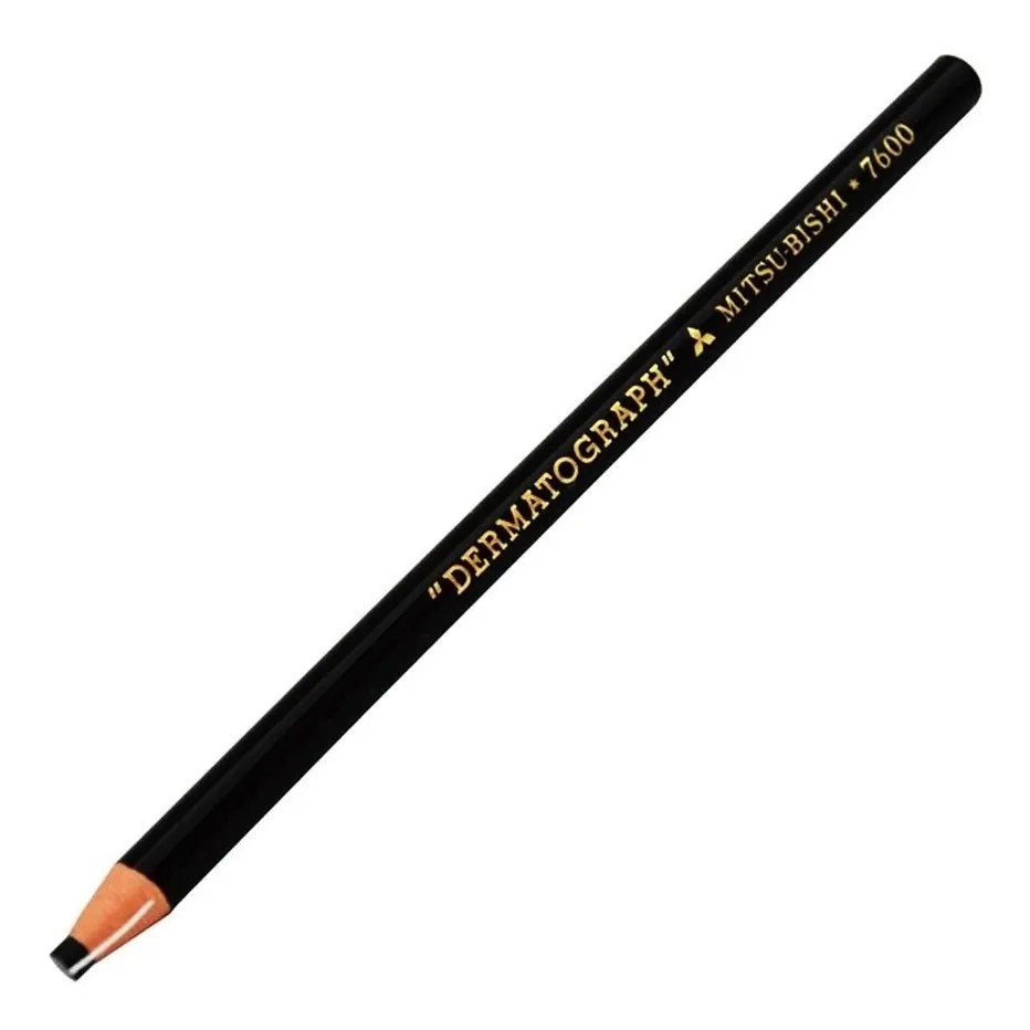 Lápis dermatográfico Mitsubishi-7600-Preto-Unidade 1 lápis