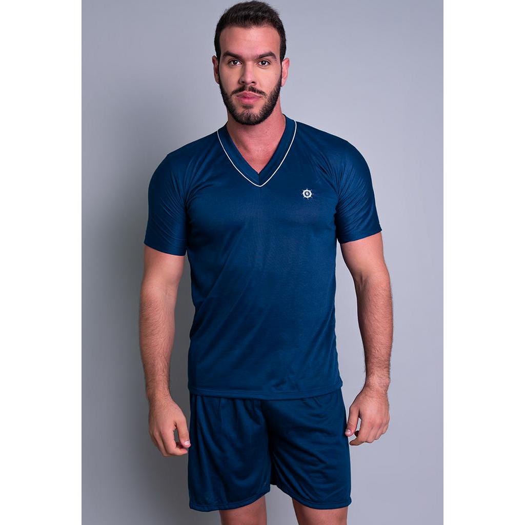 Pijama Masculino Adulto Curto Verão Manga Curta E Short Mvb Modas