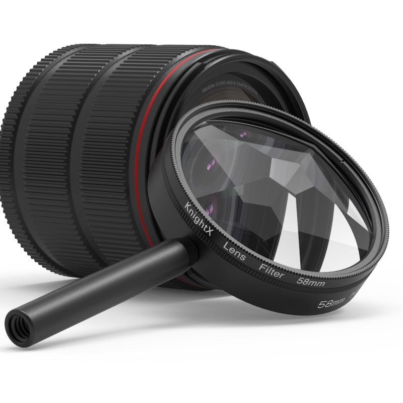 Filtro Prisma KnightX 52mm 58mm 77mm Divisão Diopter Rotativa Mutável Número UV CPL ND Metade Acessórios Fotografia