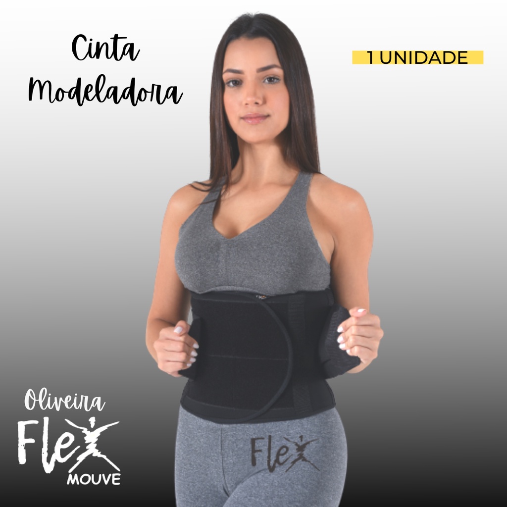Cinta Modeladora Redutora De Medidas Queima Gordura Cintura Fina Flex Mouve Expedição