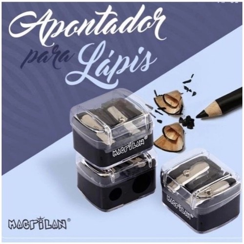 Apontador lapis / Apontador Duplo Para Maquiagem Lápis Macrilan pronto entregar