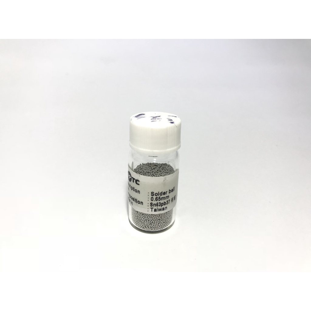 Esferas Bga Reballing 0.65mm Pote Com 25Mil 00322